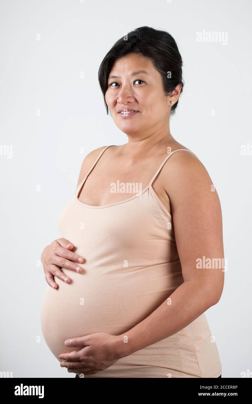 Donna incinta Foto Stock