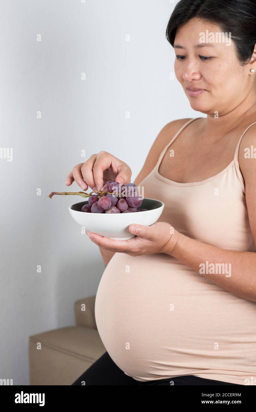 Dieta sana in gravidanza Foto Stock