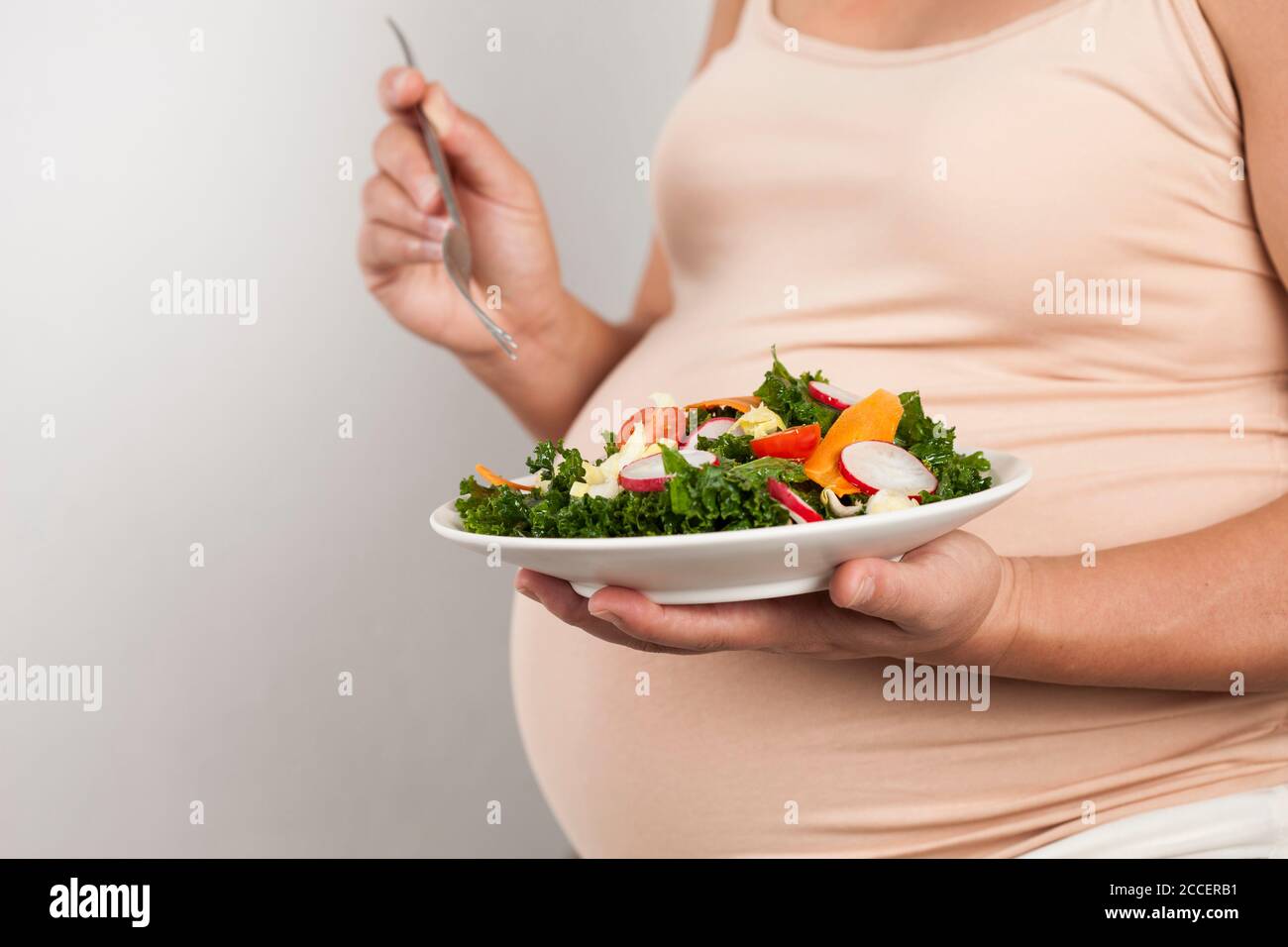 Dieta sana in gravidanza Foto Stock