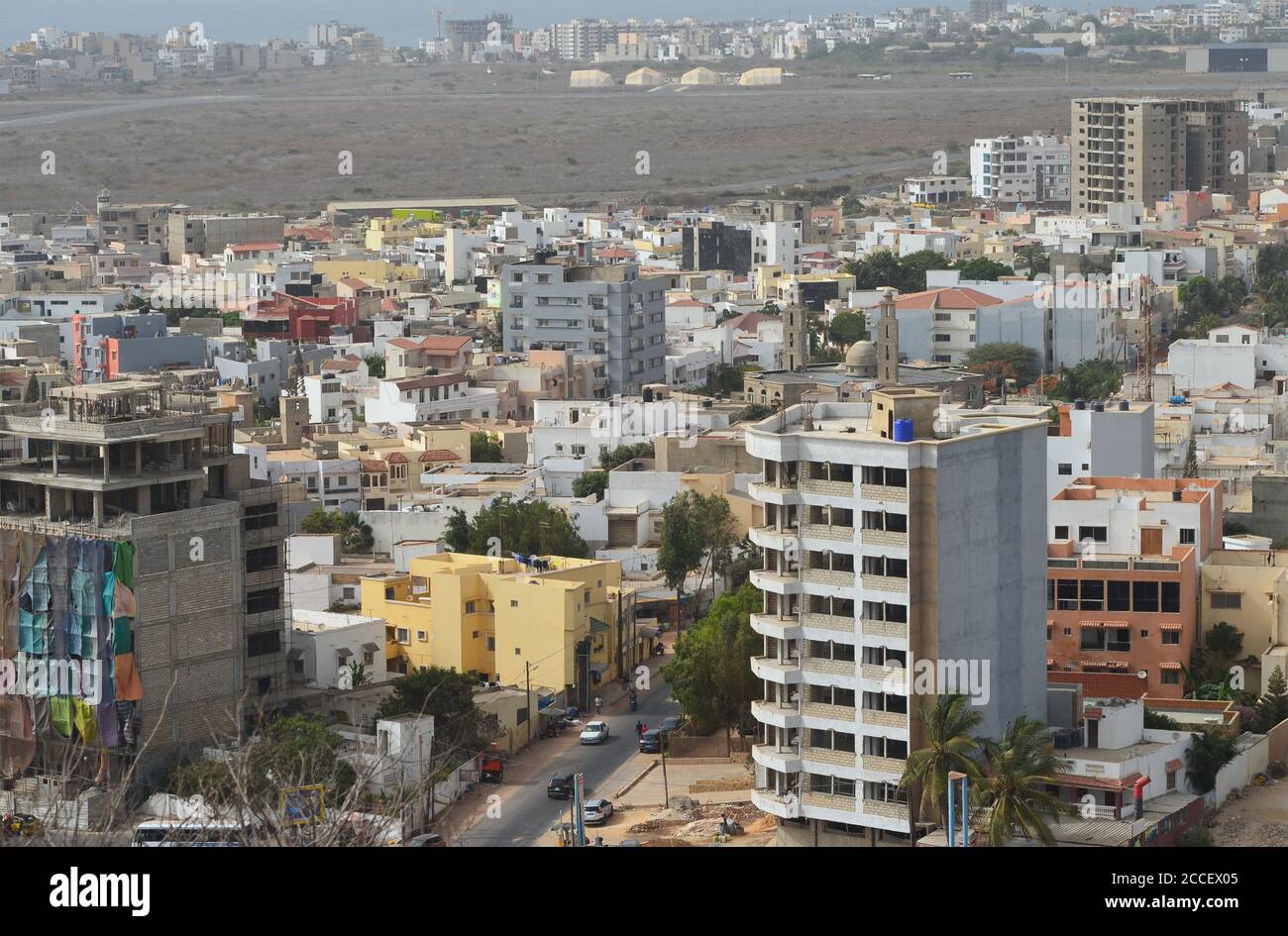 Dakar (Senegal), una megalopoli africana in continua espansione Foto Stock