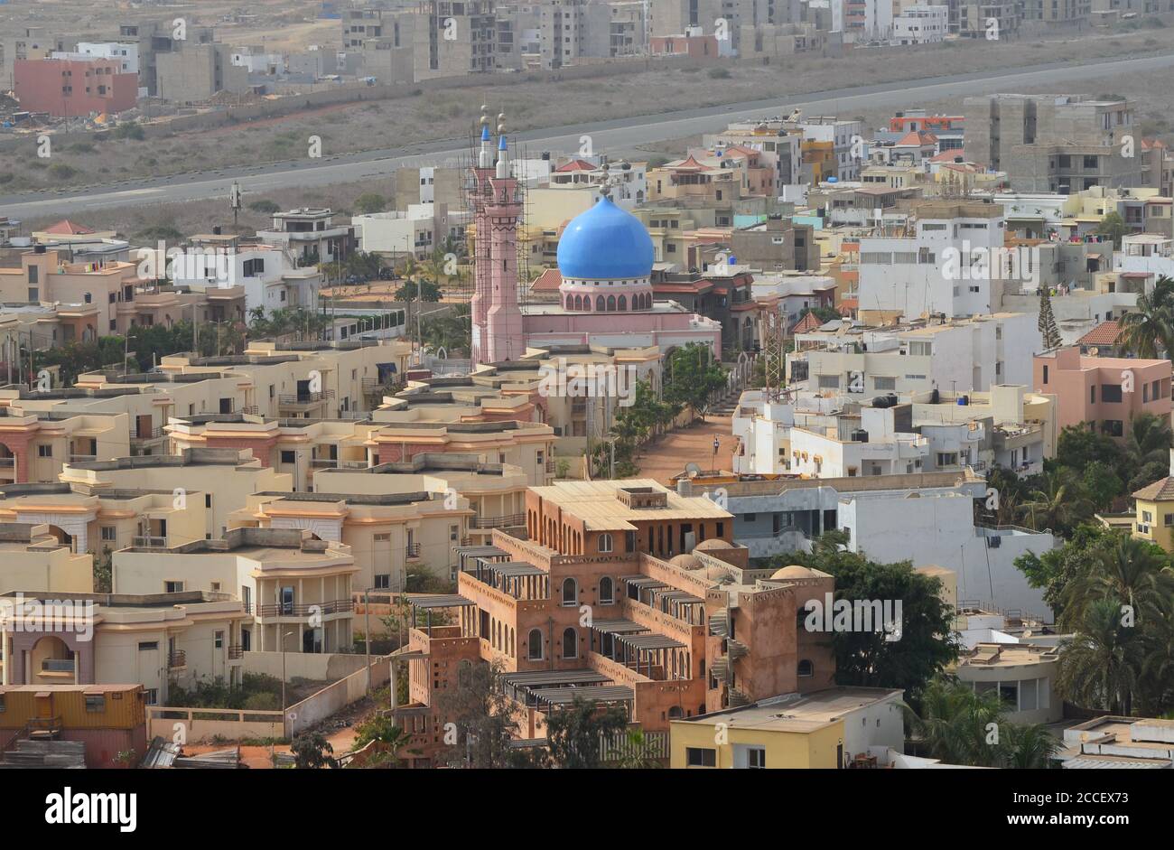 Dakar (Senegal), una megalopoli africana in continua espansione Foto Stock