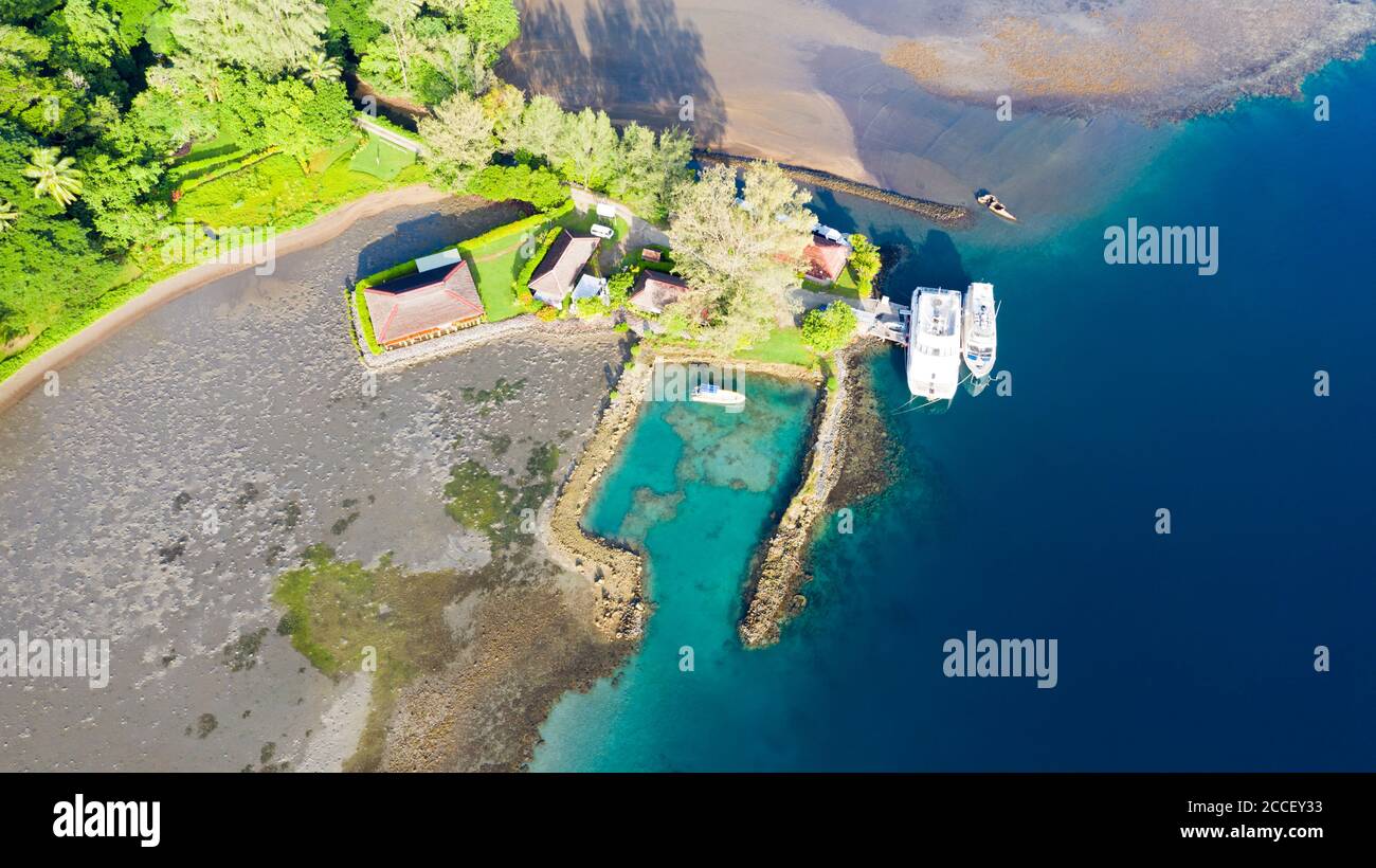 Walindi Dive Resort, Kimbe Bay di New Britain, Papua Nuova Guinea Foto Stock