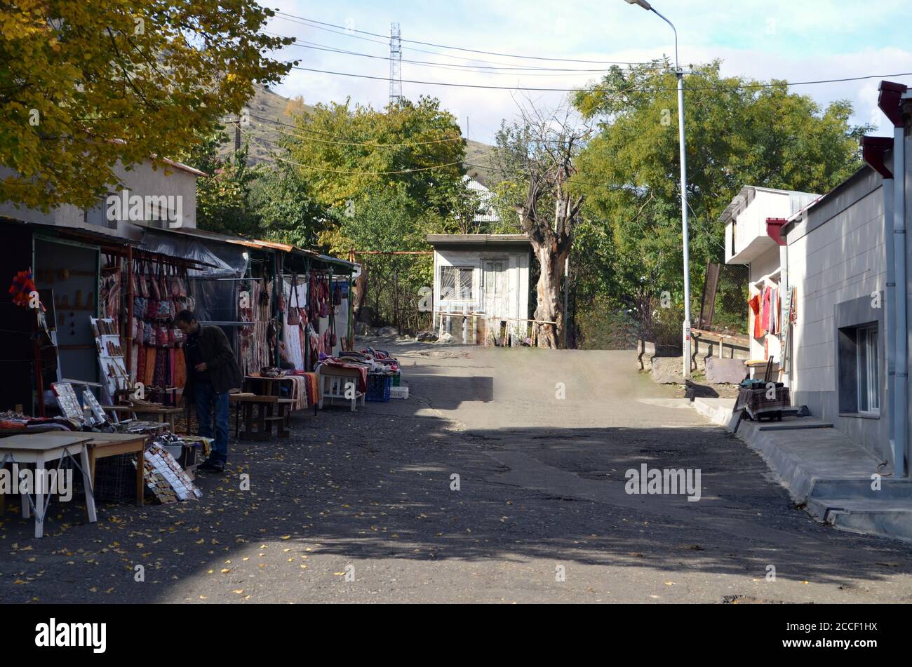 Armenia Sanahin Monastero venditori Foto Stock