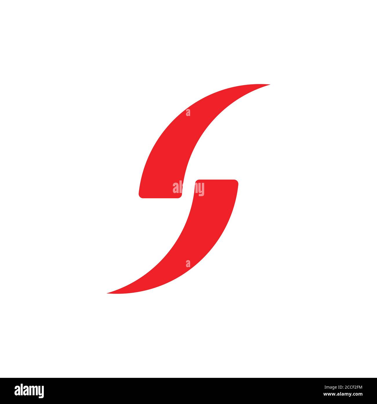 il logo di letter s curves motion simple Illustrazione Vettoriale