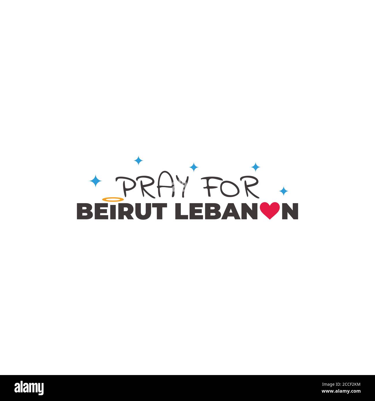 pregate per beirut libano simbolo vettore di testo Illustrazione Vettoriale