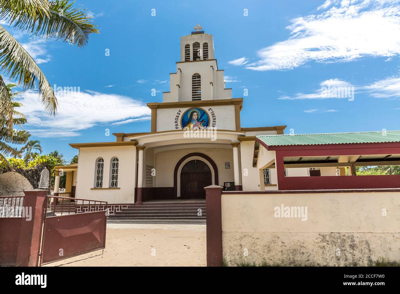 Chiesa di Toamasina, Tamatave, Madagascar, Africa, Oceano Indiano Foto Stock
