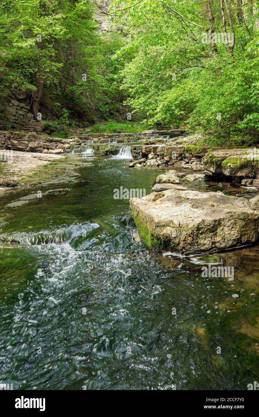 Germania, Baden-Württemberg, Epfendorf, nello Schischicklamm tra Ramstein Mühle e Butschhof Foto Stock