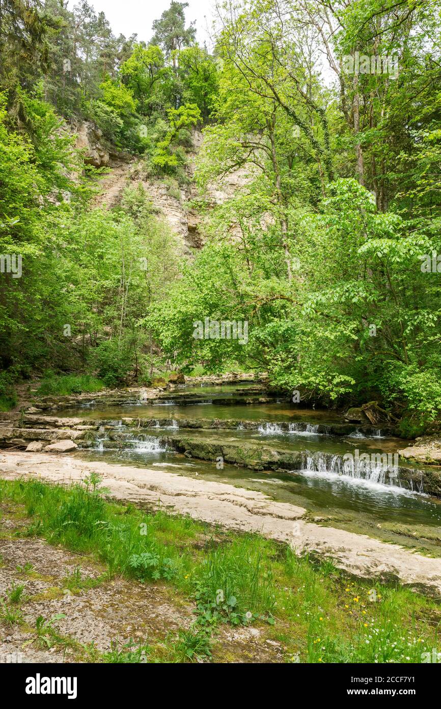 Germania, Baden-Württemberg, Epfendorf, nello Schischicklamm tra Ramstein Mühle e Butschhof Foto Stock