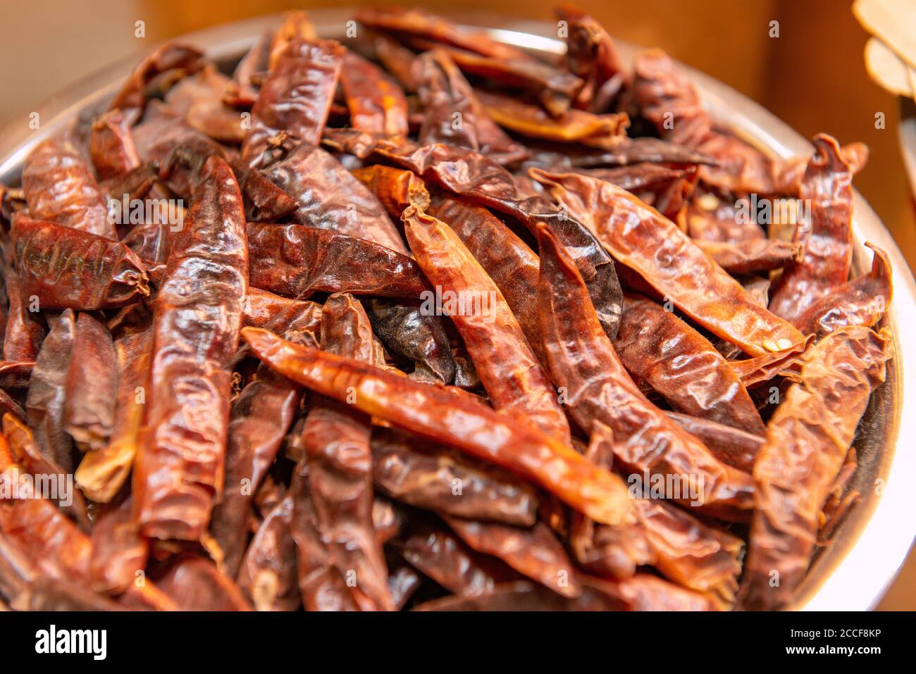 Chili, mercato delle spezie di Dubai Foto Stock