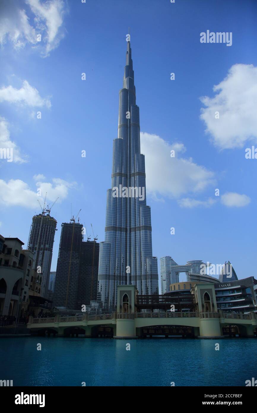 I UAE Dubai Burj Khalifa Foto Stock