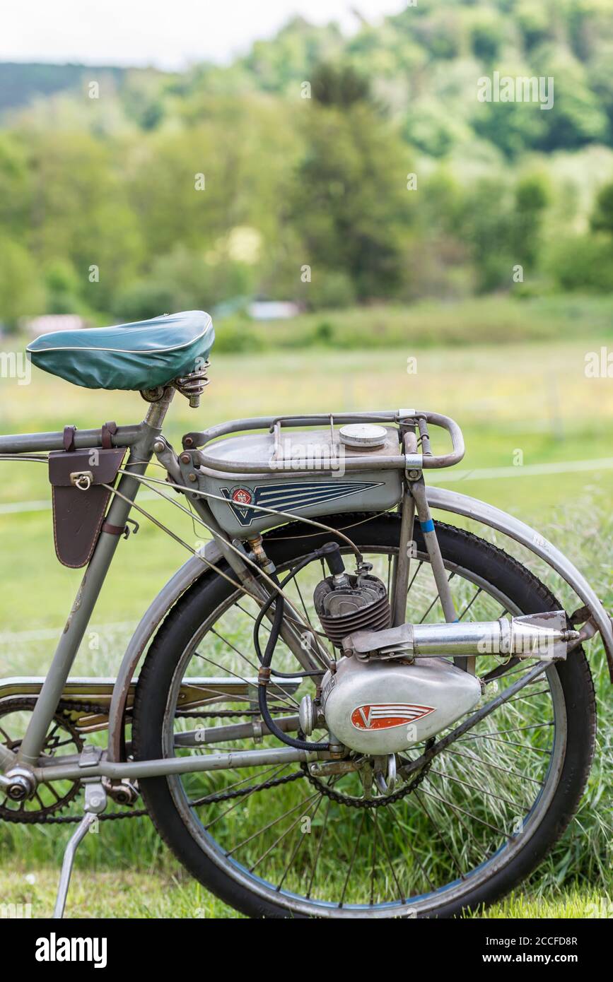 Breuberg, Assia, Germania. Victoria ciclomotore tipo FM 38, Vicky Foto Stock