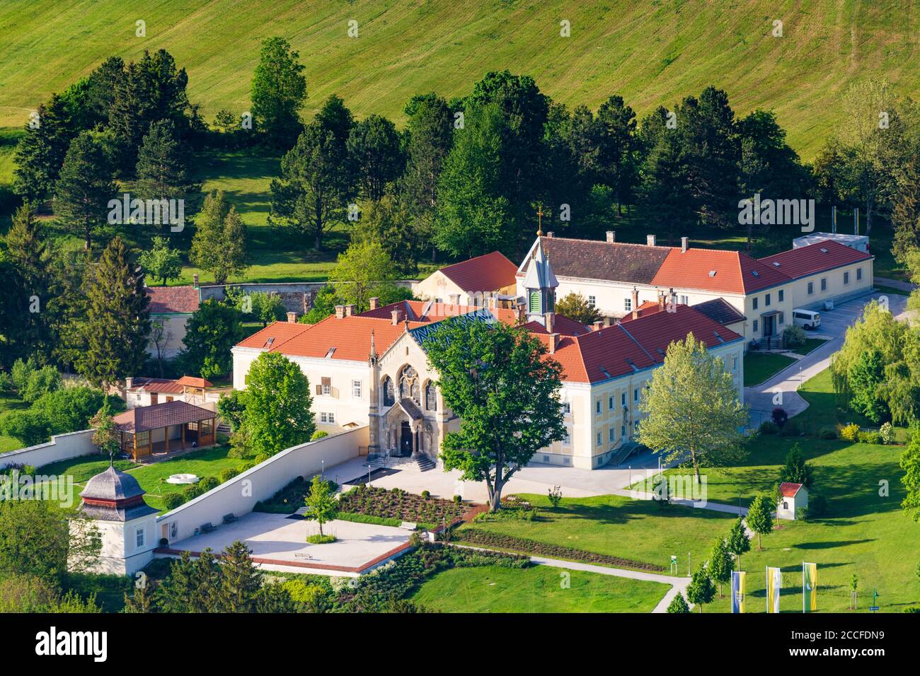 Alland, Castello Schloss Mayerling a Wienerwald / Vienna Woods, bassa Austria, Austria Foto Stock