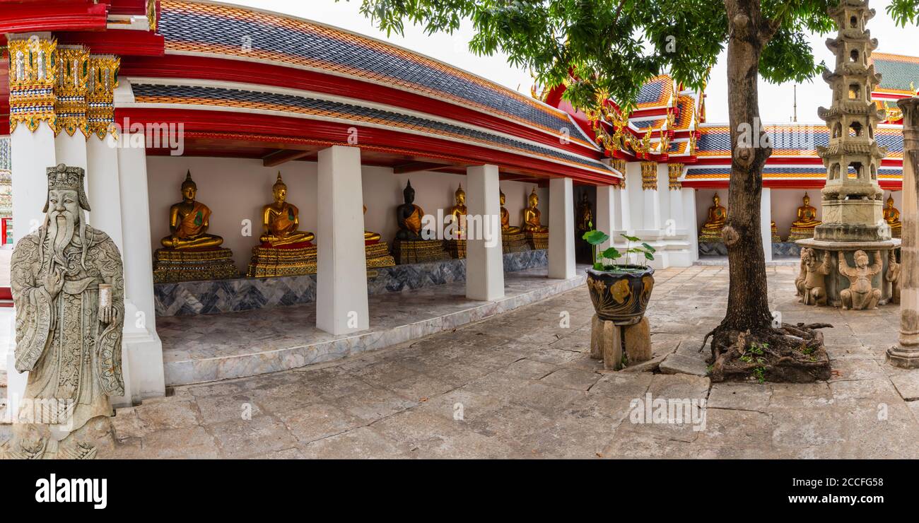 Wat Pho, Bangkok, Thailandia, Asia Foto Stock