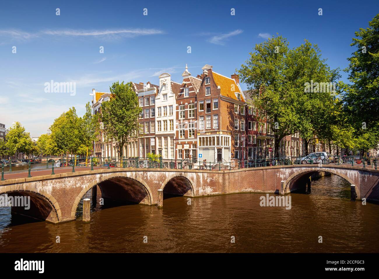 Keizersgracht ad Amsterdam, Paesi Bassi Foto Stock