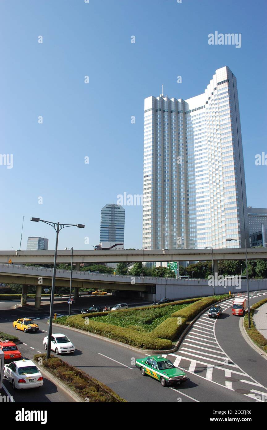 Grand Prince Hotel Akasaka a Tokyo, Giappone, progettato dall'architetto giapponese Kenzo Tange. Foto nel giugno 2009. Demolito nel 2013. Foto Stock