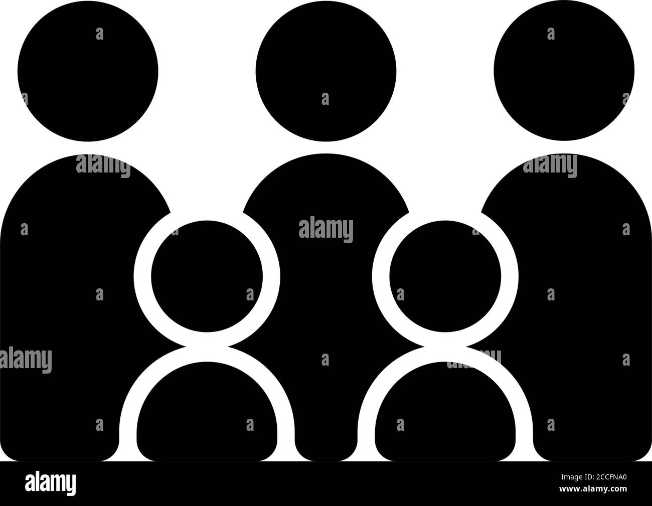 Illustrazione delle icone vettoriali di distanza sociale ( coronavirus , covid-19) Illustrazione Vettoriale