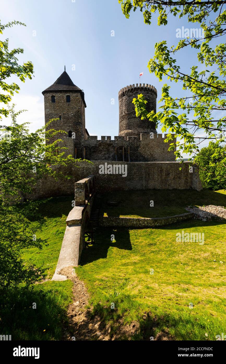 Europa, Polonia, Voivodato silesiano, castello di Bedzin / Zamek w Bedzinie Foto Stock