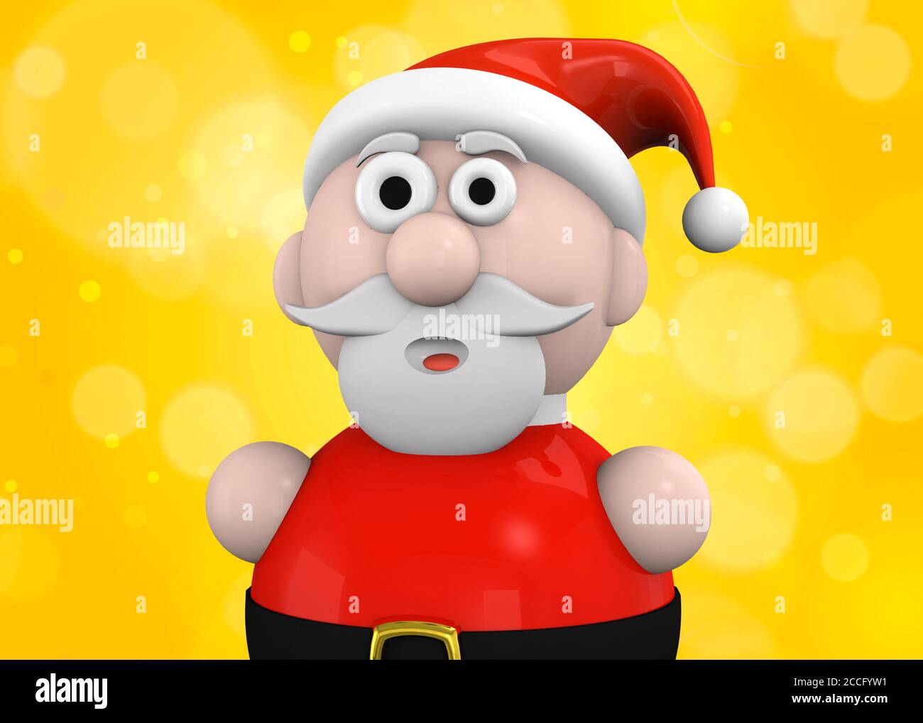 Personaggio Babbo Natale - 3D Foto Stock