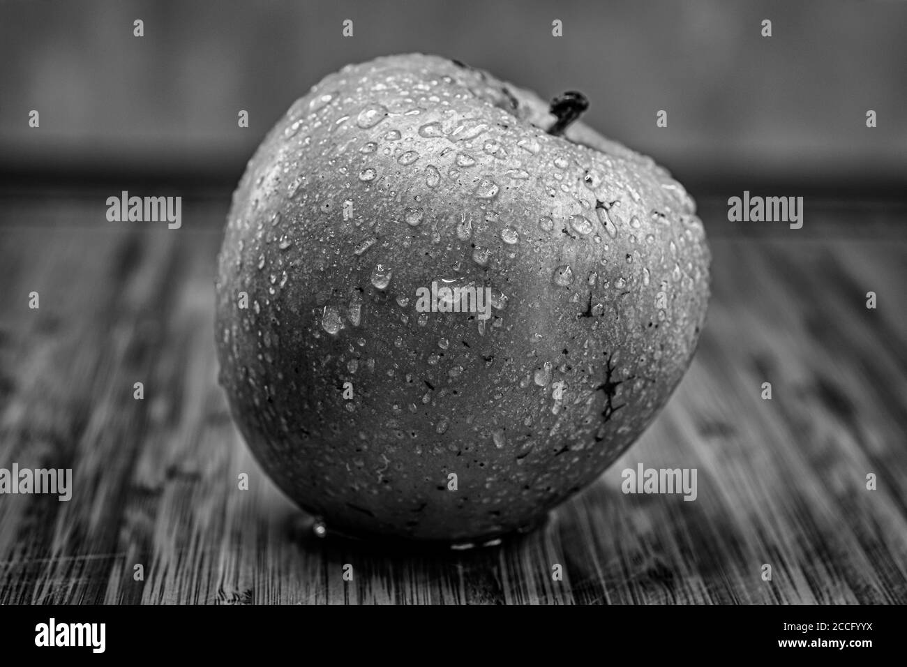 In bianco e nero di Apple Foto Stock