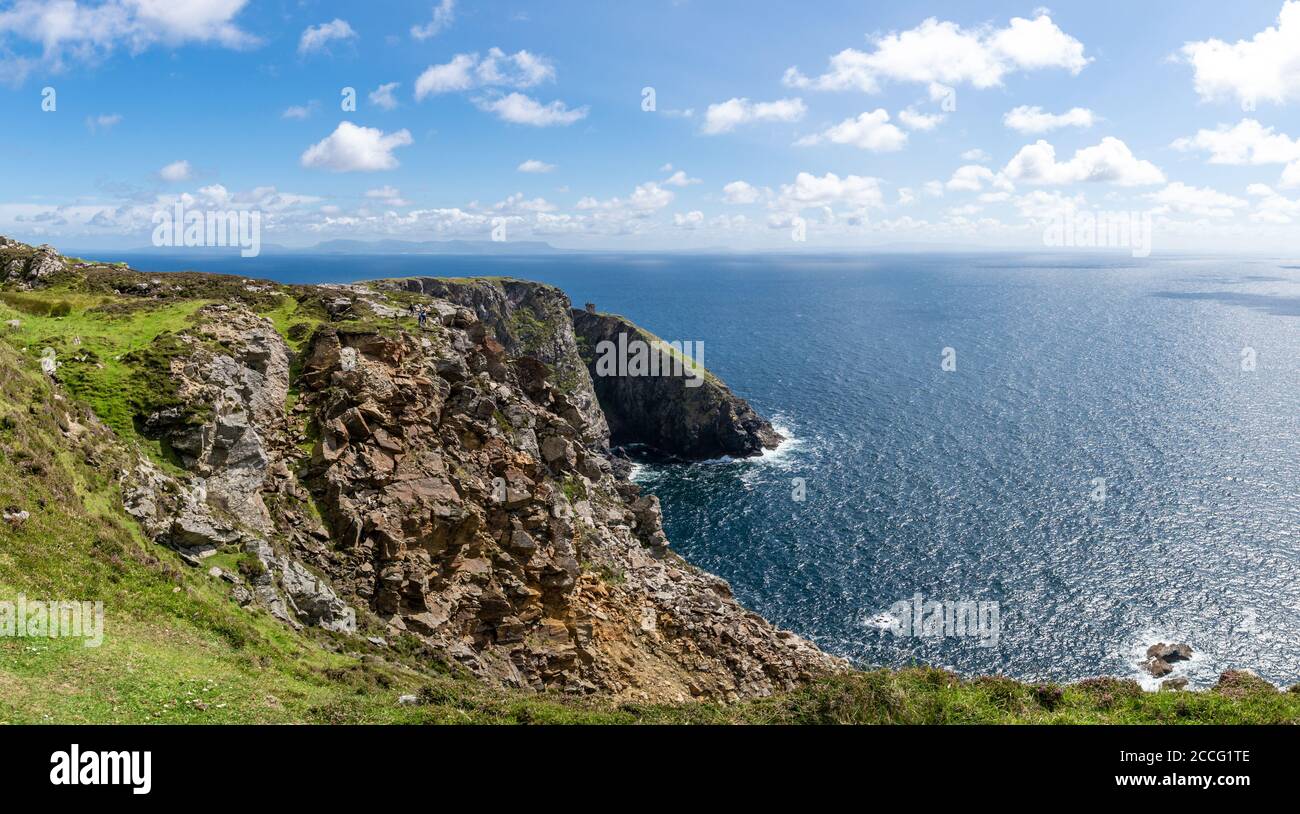 Slieve Leage paesaggio, Donegal, Irlanda. Wild Atlantic Way. Foto Stock