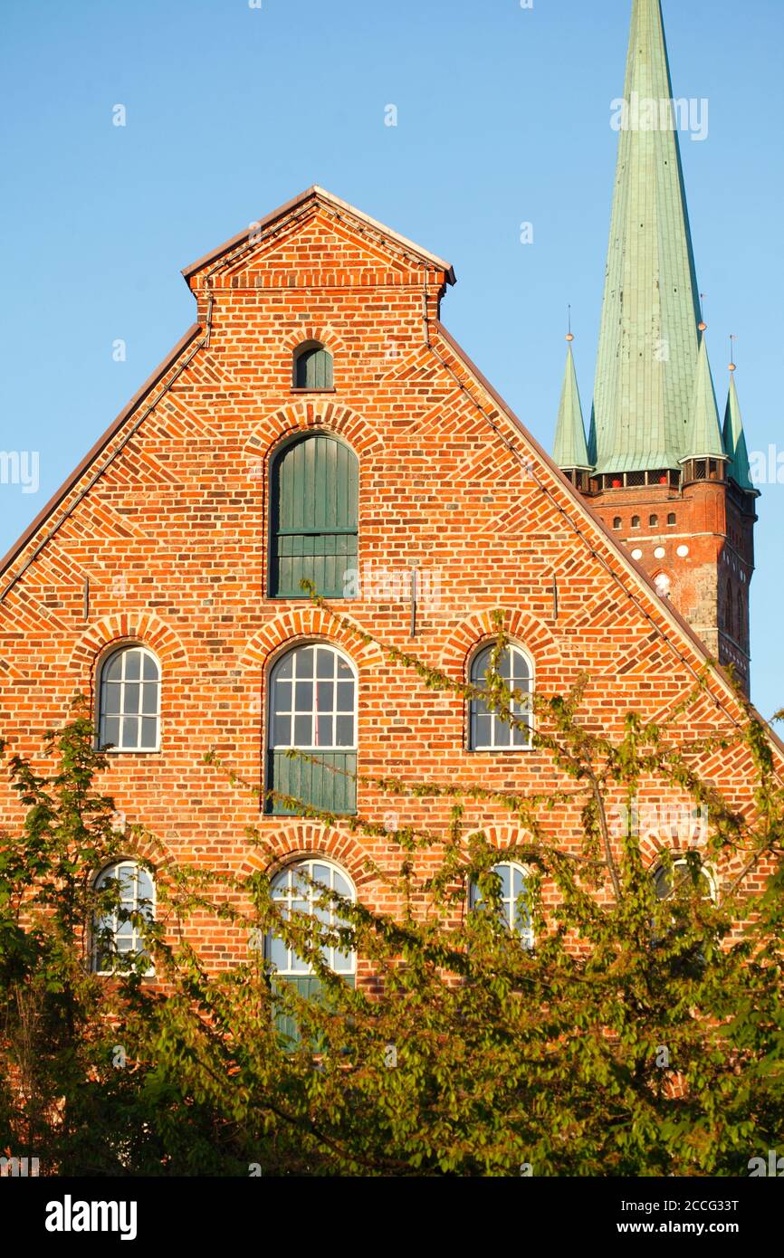 Conservazione storica del sale, Petrikirche, Lübeck, Schleswig-Holstein, Germania, Europa Foto Stock