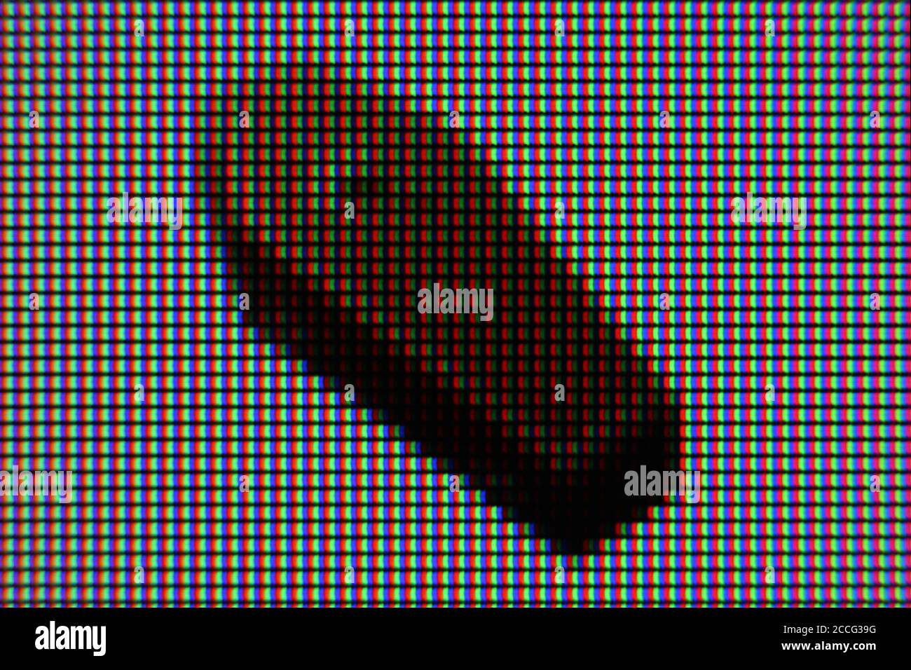 Icona del cazzo WhatsApp catturata dallo schermo, primo piano Foto Stock