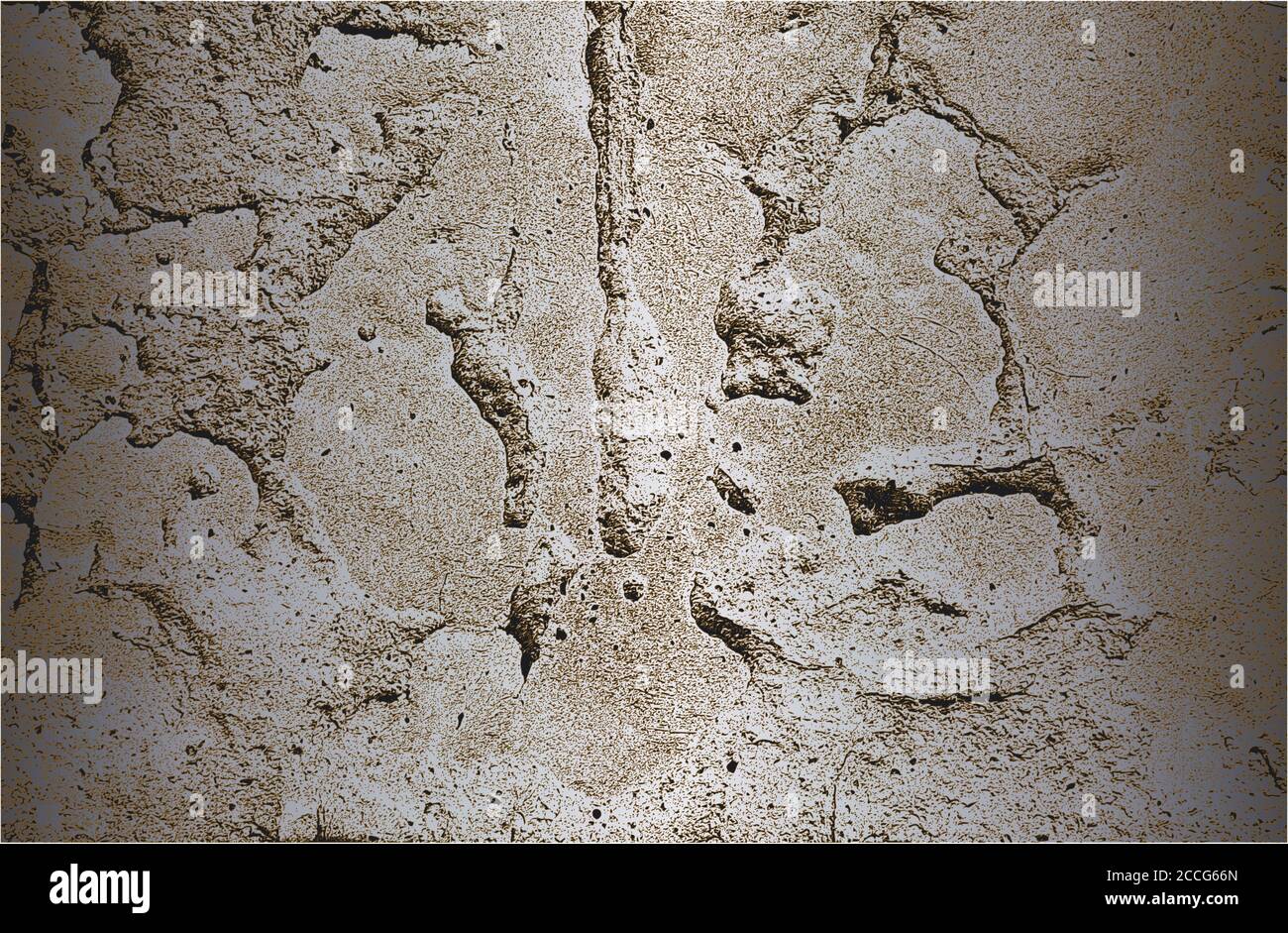 Distress vecchio vettore cracked texture.Rusty e sfondo grunge argento. La mia collezione di texture di sfondo. Illustrazione Vettoriale