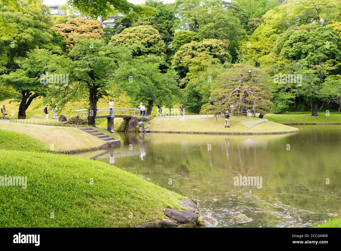 Tokyo, Giappone - Giardino Koishikawa Korakuen a Tokyo, Giappone. Foto Stock