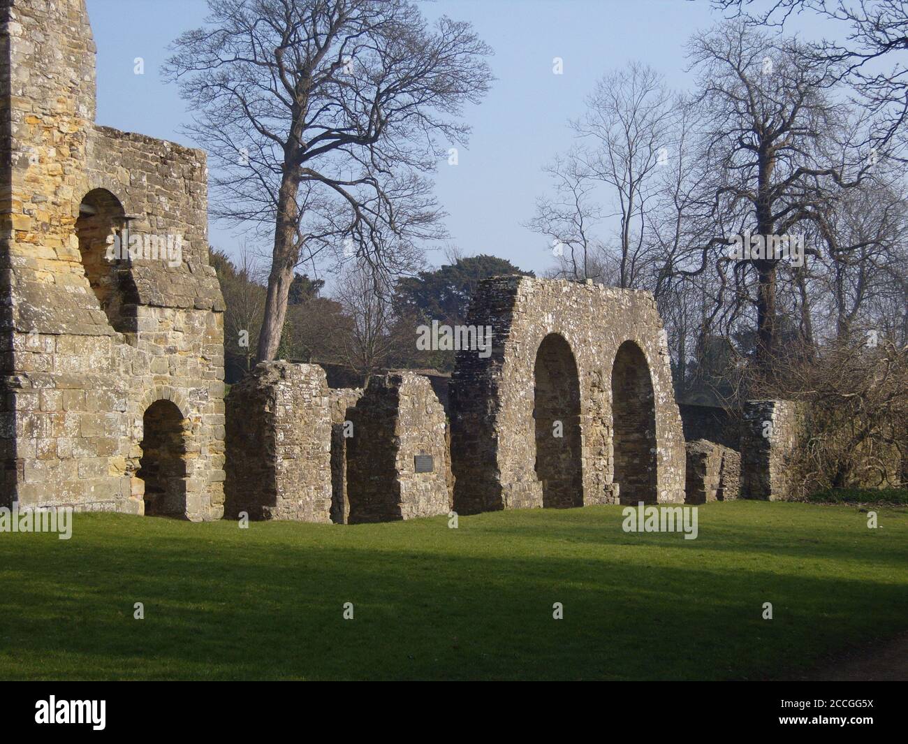 Battle Abbey costruzioni Foto Stock