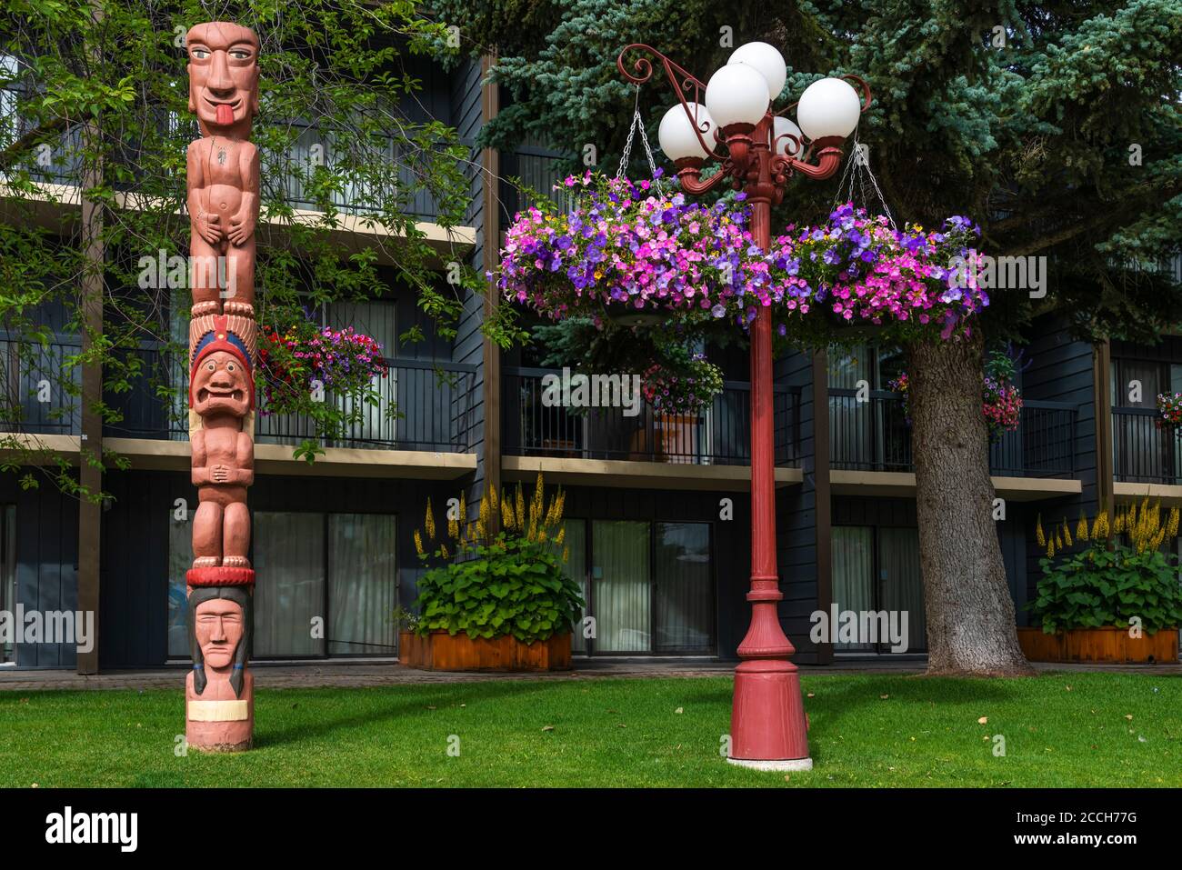 The Banff Park Lodge, Banff, Alberta, Canada. Foto Stock