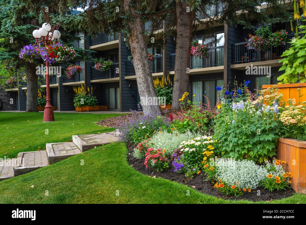 The Banff Park Lodge, Banff, Alberta, Canada. Foto Stock