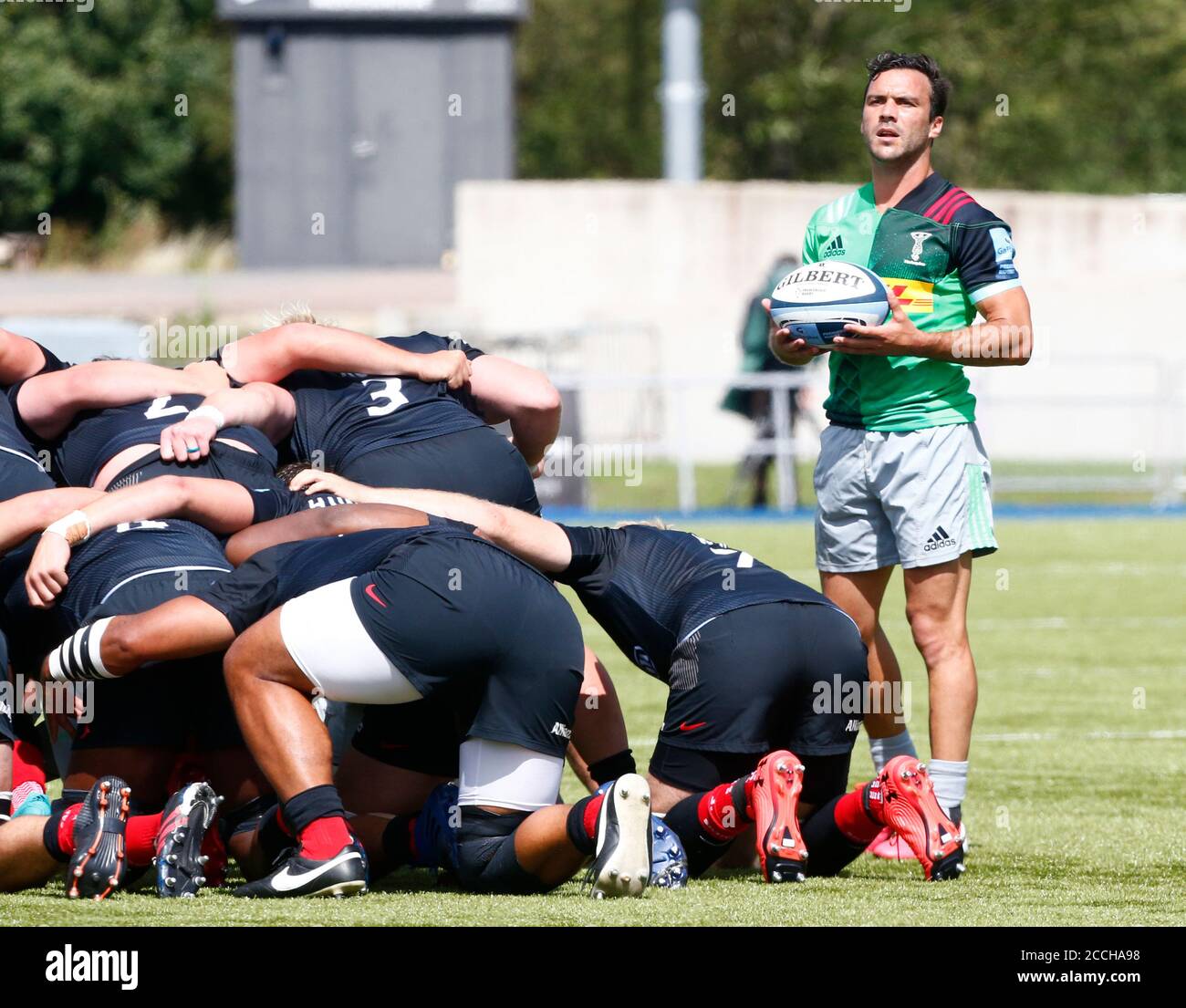 HENDON, Regno Unito, 22 AGOSTO: Martin Landajo di Harlequins durante il Gallagher Premiership Rugby tra Saracens e Harlequins allo stadio Allianz Park, Hendonon 22 agosto, 2020 Credit: Action Foto Sport/Alamy Live News Foto Stock