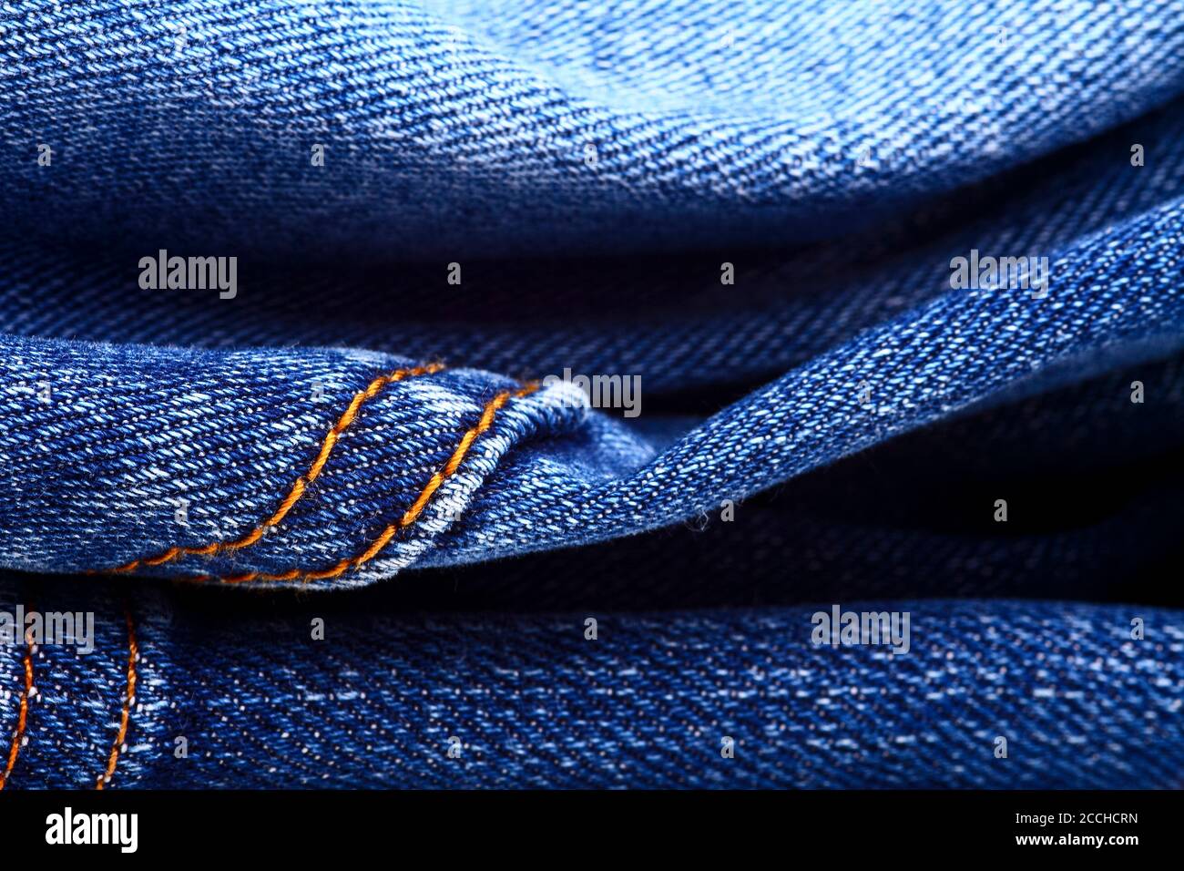 Sfondo di jeans blu indaco denim Foto Stock