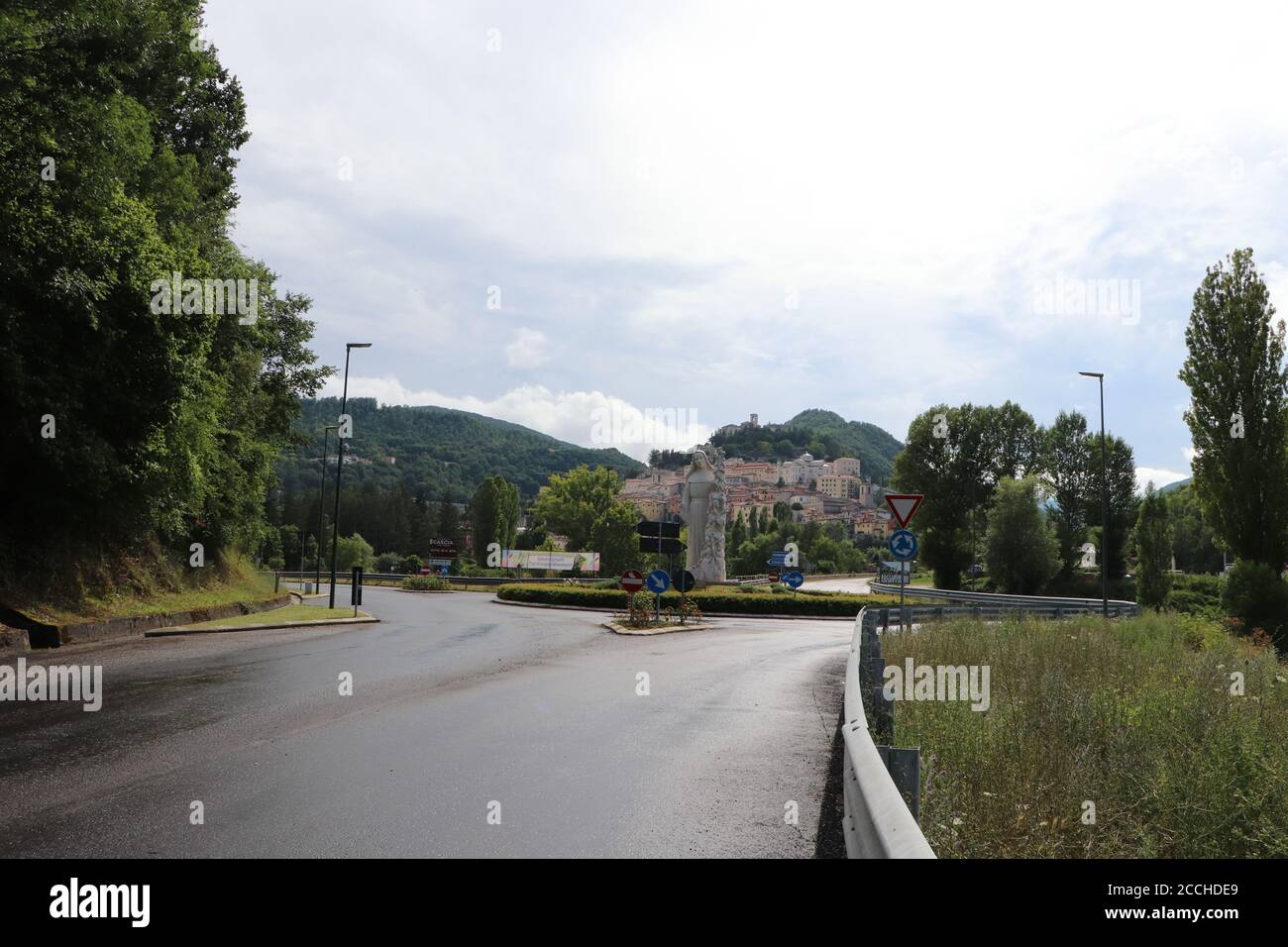 Statua di Santa Rita, Santa di Cascia Umbria Foto Stock