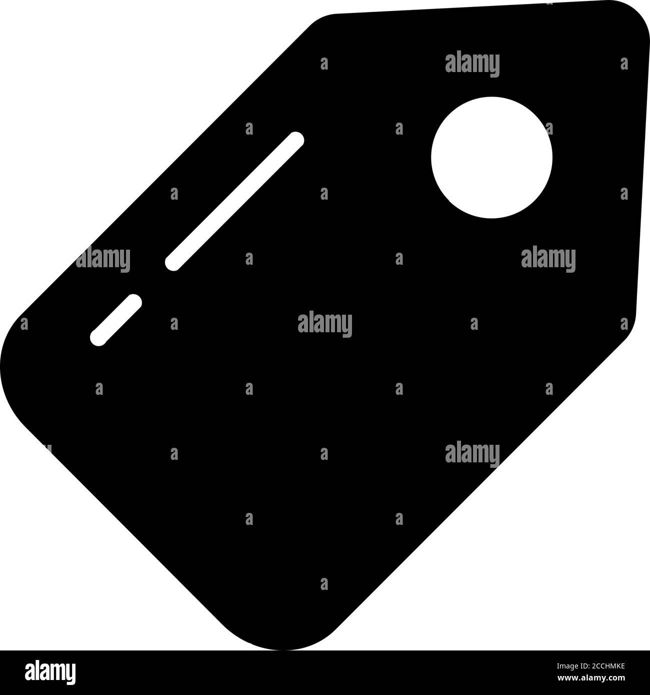 Icona Tag Social Media Glyph Foto Stock