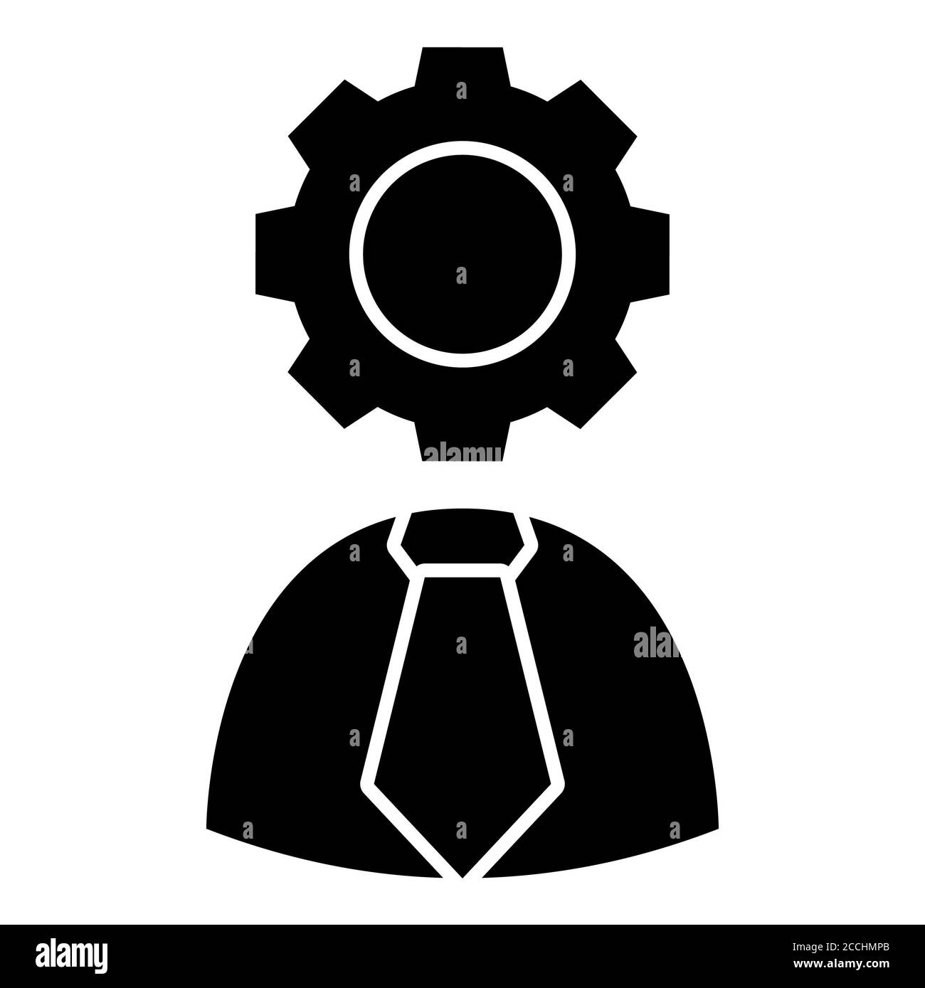 Management Consulting icona Glyph Foto Stock