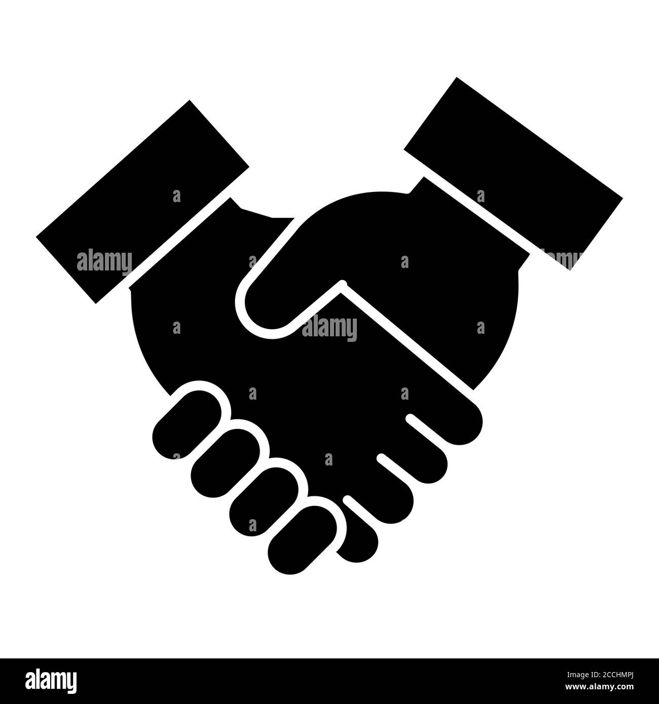 Icona Glyph di Deal Consulting Foto Stock