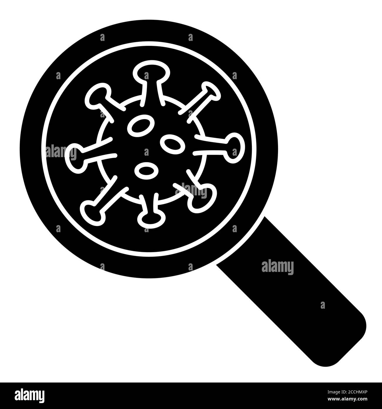 Icona Corona Glyph Foto Stock