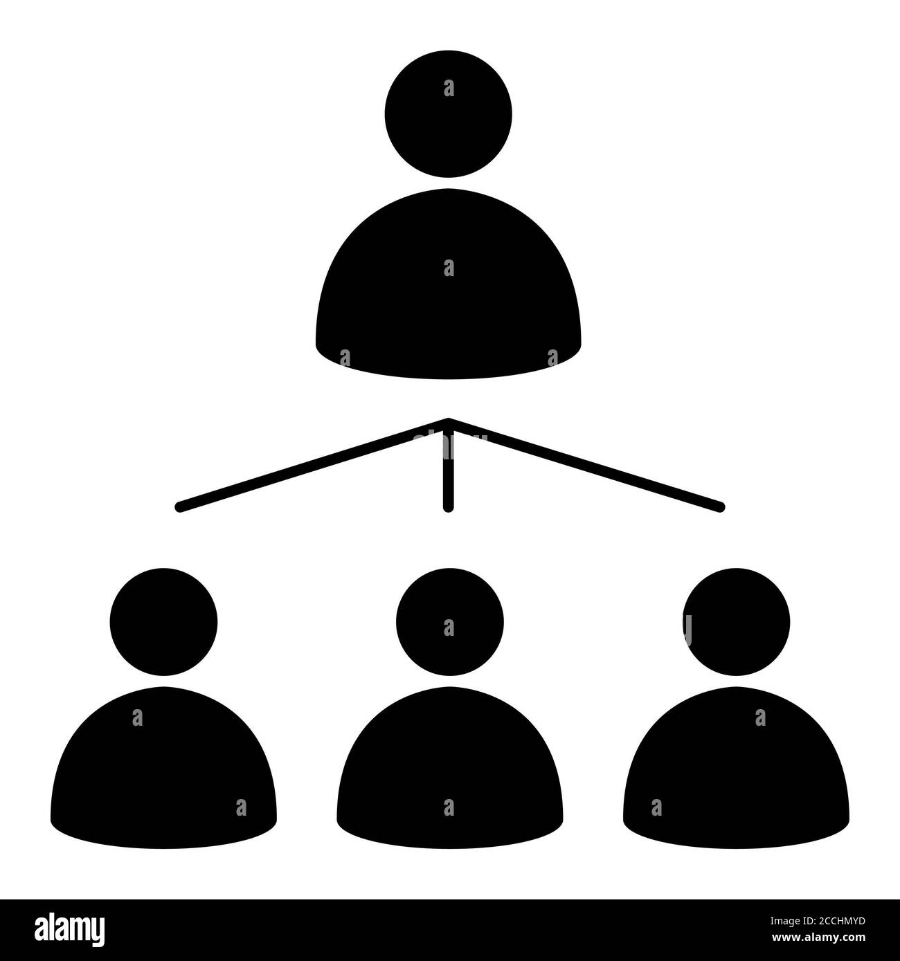 Catena di infezione Corona Glyph icona Foto Stock