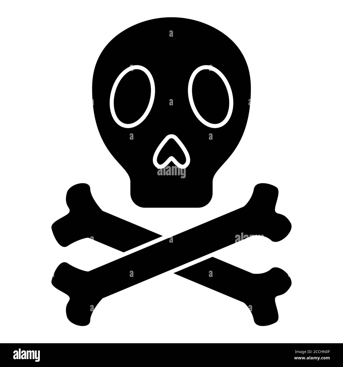 Icona Death Corona Glyph Foto Stock
