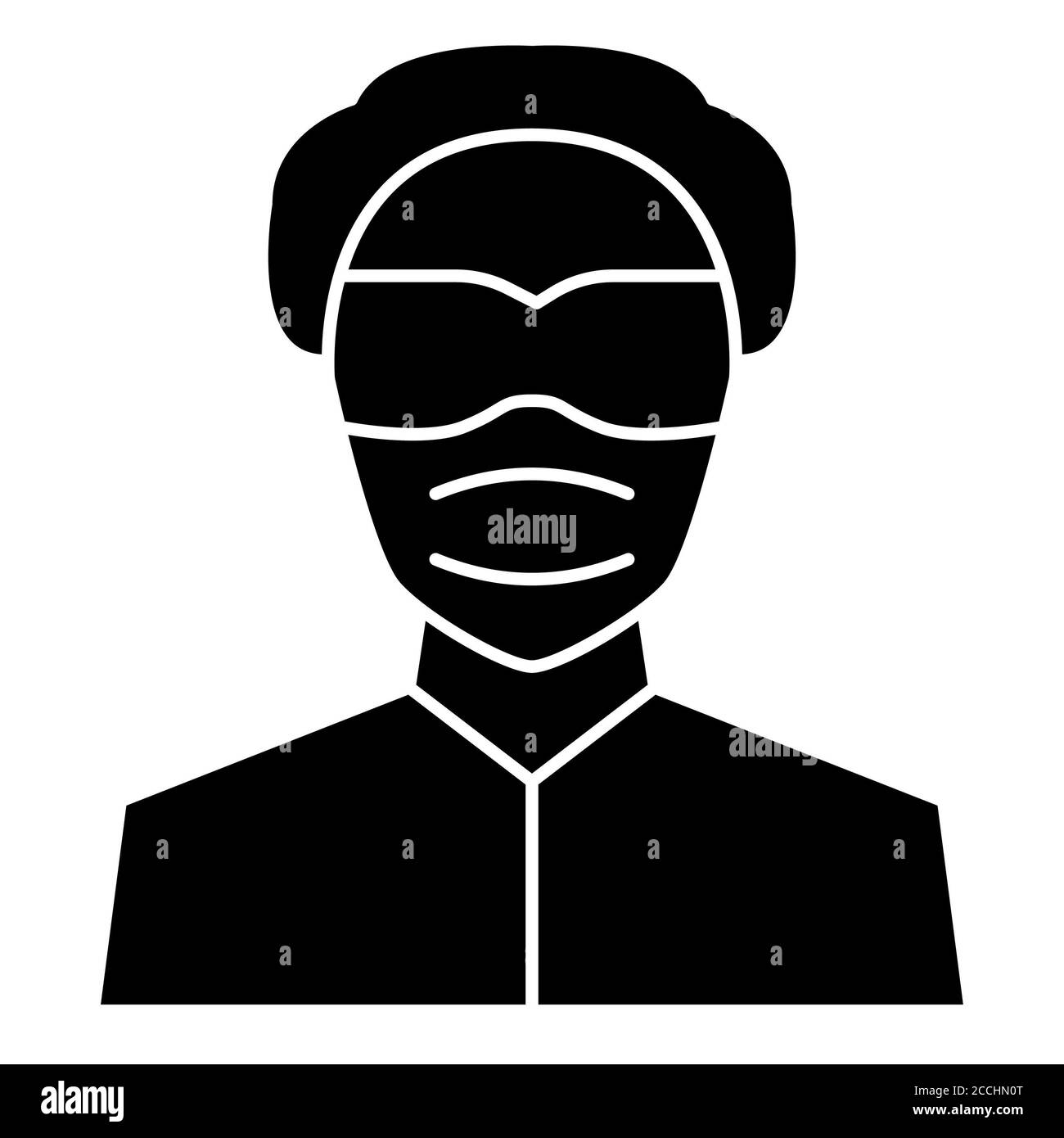 Medico Corona Glyph icona Foto Stock