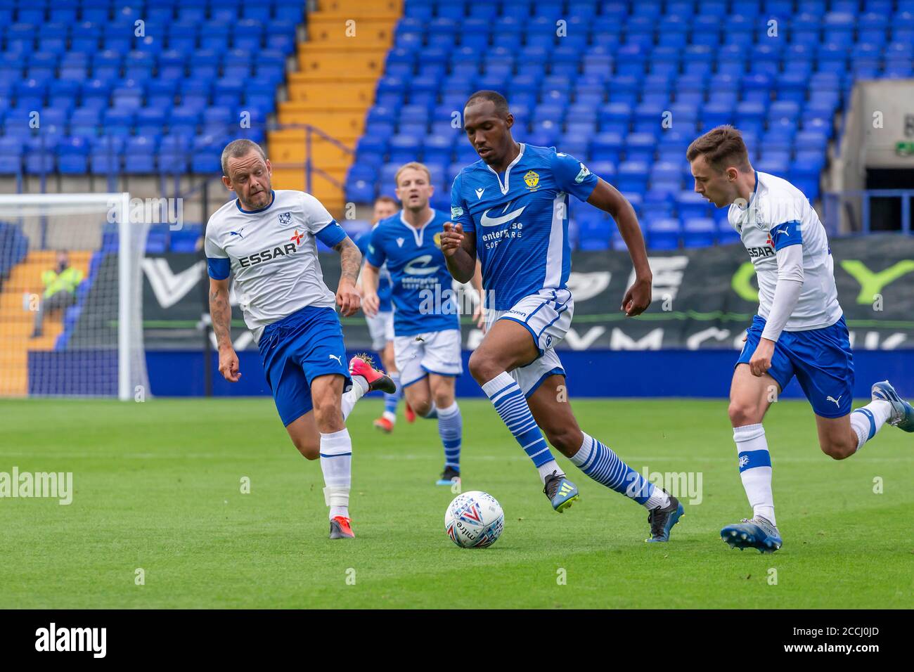 22 agosto 2020 - non-League football club Warrington Town Face League due Side Tranmere Rover in una battaglia pre-stagione a Prenton Park Credit: John Hopkins/Alamy Live News Foto Stock