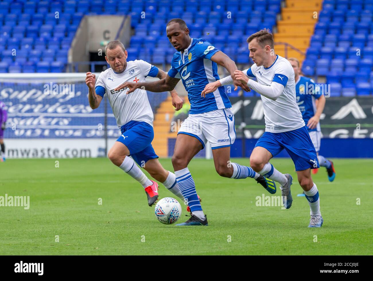 22 agosto 2020 - non-League football club Warrington Town Face League due Side Tranmere Rover in una battaglia pre-stagione a Prenton Park Credit: John Hopkins/Alamy Live News Foto Stock