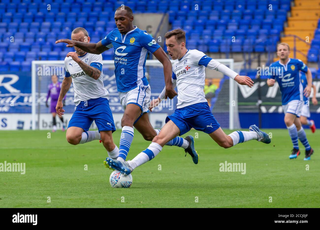 22 agosto 2020 - non-League football club Warrington Town Face League due Side Tranmere Rover in una battaglia pre-stagione a Prenton Park Credit: John Hopkins/Alamy Live News Foto Stock