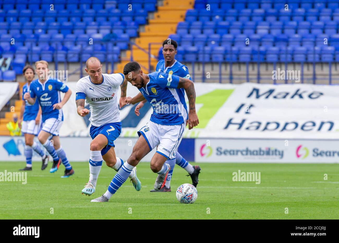 22 agosto 2020 - non-League football club Warrington Town Face League due Side Tranmere Rover in una battaglia pre-stagione a Prenton Park Credit: John Hopkins/Alamy Live News Foto Stock
