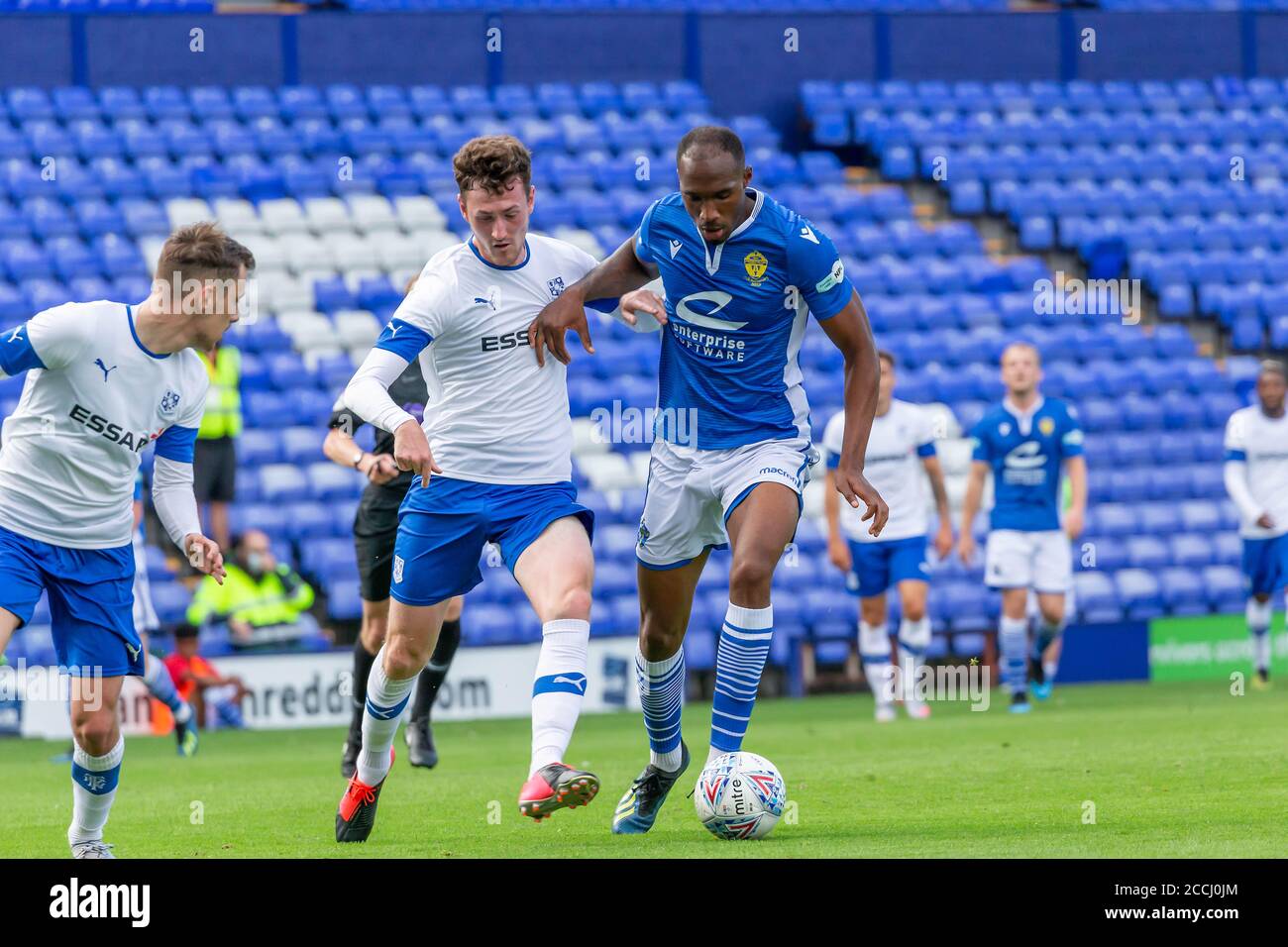 22 agosto 2020 - non-League football club Warrington Town Face League due Side Tranmere Rover in una battaglia pre-stagione a Prenton Park Credit: John Hopkins/Alamy Live News Foto Stock
