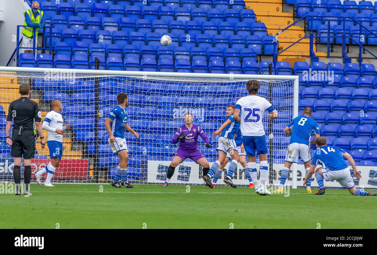 22 agosto 2020 - non-League football club Warrington Town Face League due Side Tranmere Rover in una battaglia pre-stagione a Prenton Park Credit: John Hopkins/Alamy Live News Foto Stock