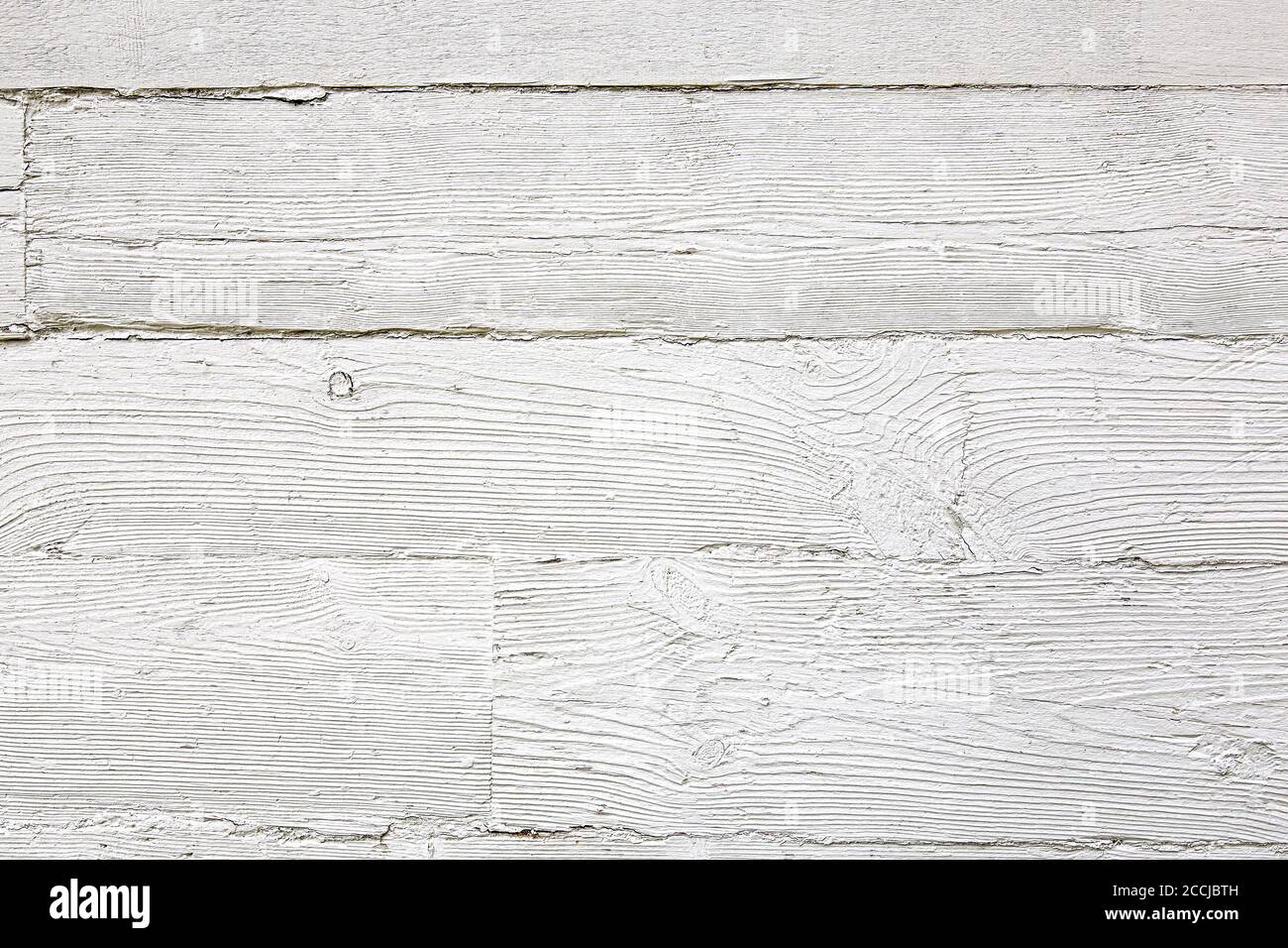 Tavole di legno bianche di sfondo Foto Stock