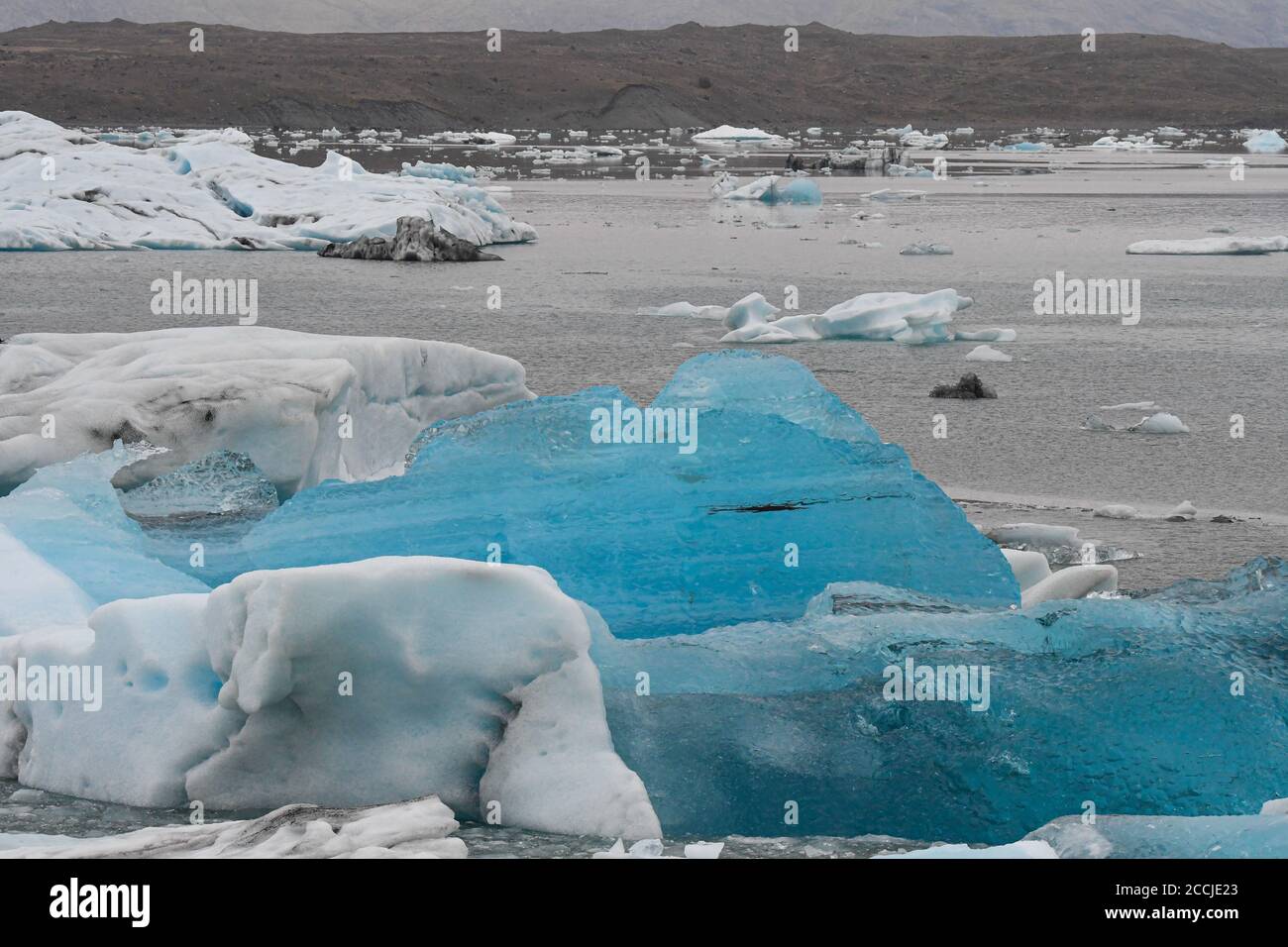 Iceberg Glacier Fjord Islanda Foto Stock