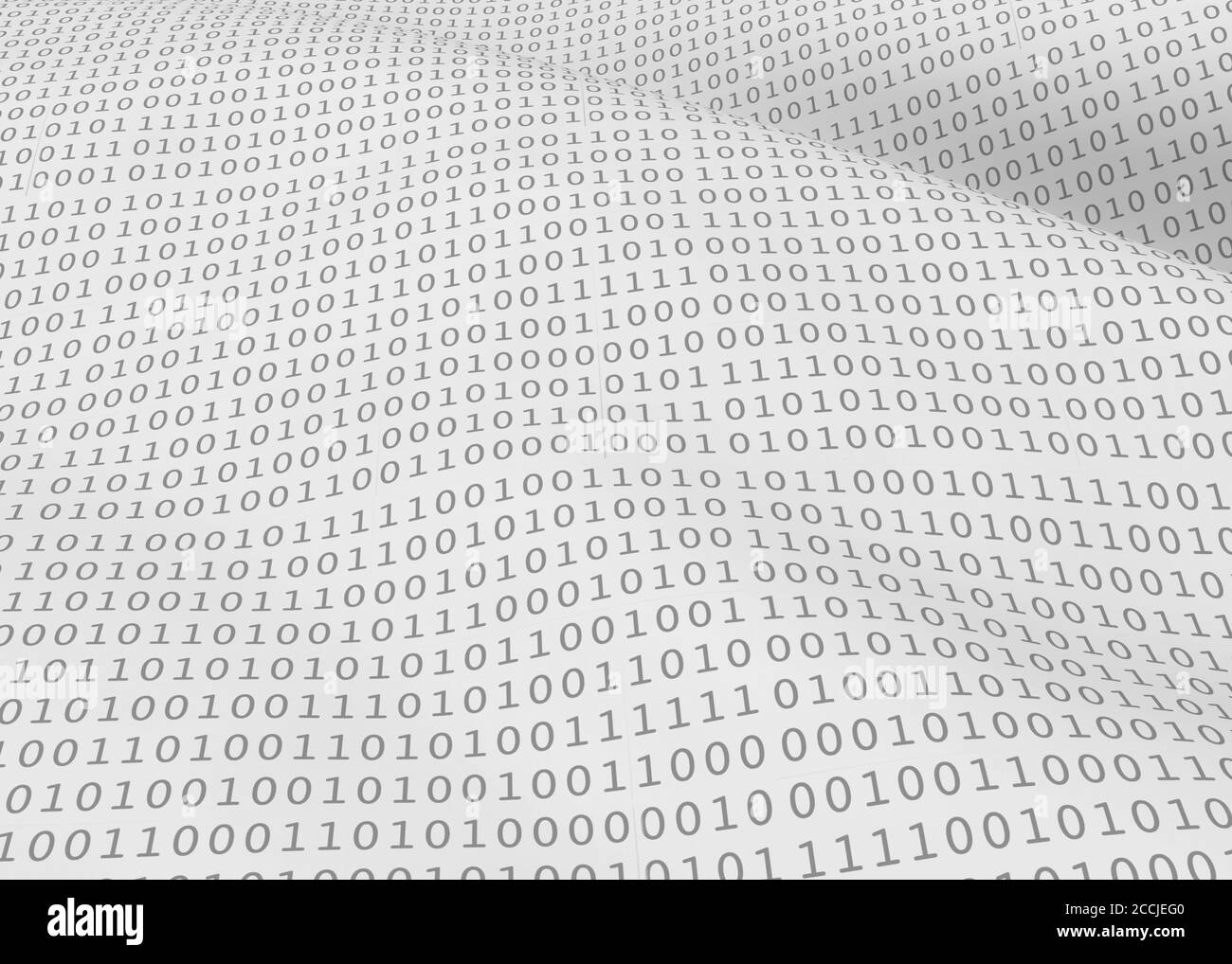 Numeri binari - 3D Foto Stock